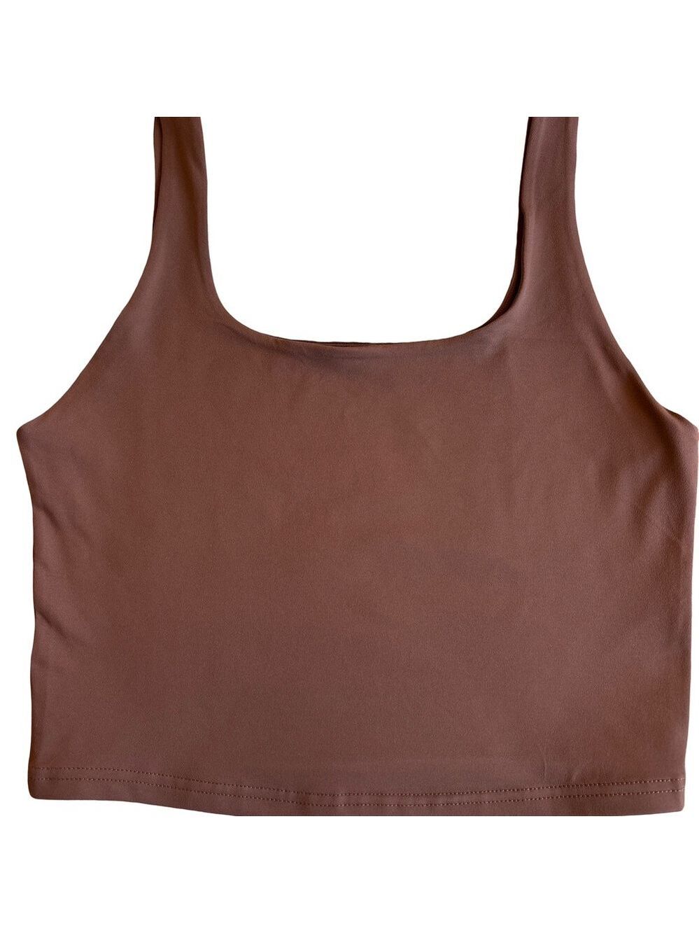 ReoRia Brown Crop Tank Top Large